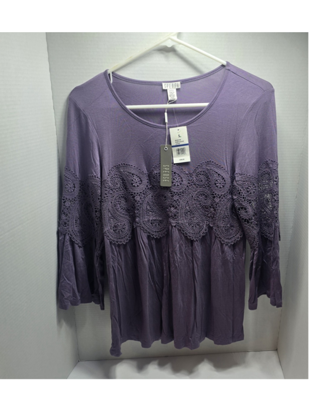 NWT Purple Spense Women's Blouse Size Small